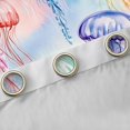 thumbnail image 4 of Feelyou Teens Dreamy Jellyfish Black Out Curtains, Kawaii Marine Animal Curtains Pack of 2 (42x63 Each), Blue Purple Watercolor Bedroom Curtains, Window Curtains Bedroom Decor, 4 of 6