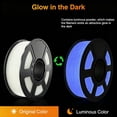 thumbnail image 3 of ouhos 3D PLA Glow Purple in The Dark Filament 1.75 mm 1 KG, 3D Printing Luminous Filament 1.75 mm Dimensional Accuracy +/- 0.02 mm, Fit Most 3D Printers, 3 of 7