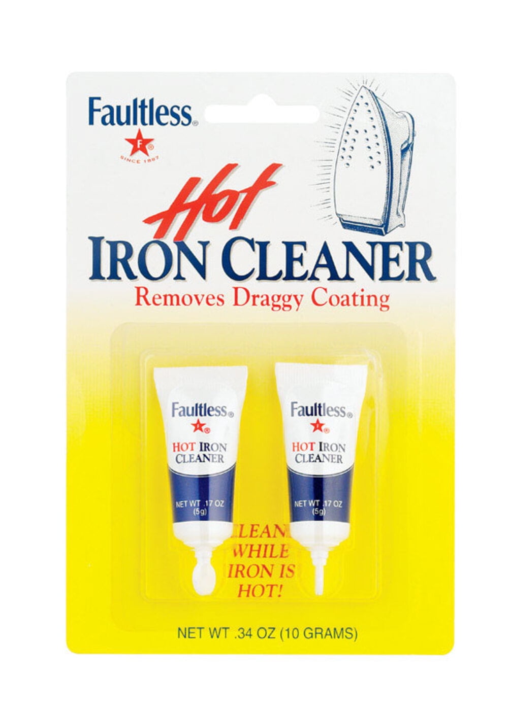Faultless Iron Cleaner .17oz Tube Twin Pack - Fabric Care