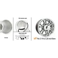 thumbnail image 4 of RhinoTuning 3.19" Hub 3.26" Tall Stainless PUSH-THRU HUB CENTER CAP For Truck SUV RV Wheel Rim 2Pcs, 4 of 5