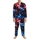 thumbnail image 3 of Balery Red And Blue Lightning Pijama para Hombre de Dos Piezas con Manga Larga, Conjunto de Dormir y Descanso Suave con Bolsillos-Medium, 3 of 7
