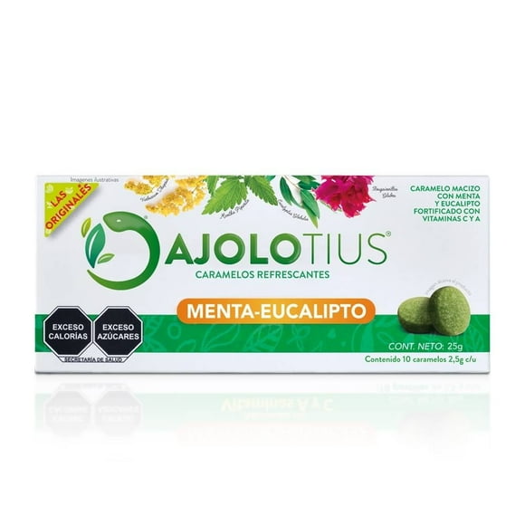 Caramelos Ajolotius Menta y Eucalipto 25 gr