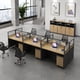 thumbnail image 5 of Partition Corner Office Desks Computer Cassette Employee Combination Office Desks Screen Bureau Meuble Working Equipment QF50OD My Lux Decor Round, 5 of 28