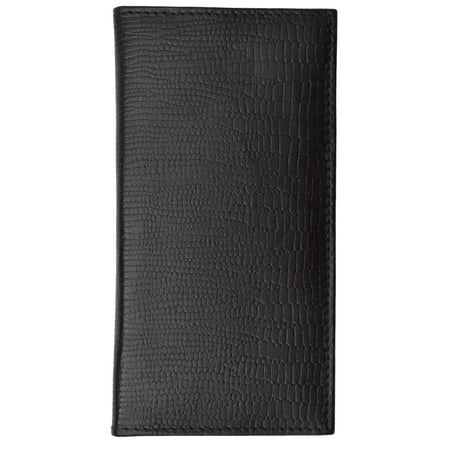 New Genuine Leather Checkbook Cover Case Snake Pattern 156 SN (C)
