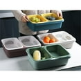 thumbnail image 5 of HANAMYA 3-in-1 Kitchen Food Strainer/Colander Set Wash Basket in Blue and Yellow, 5 of 10