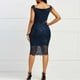 thumbnail image 5 of Vestido de encaje con hombros descubiertos para mujer Vestido de noche ahuecado Vestidos de fiesta Abanopi Aqua/Extragrande, 5 of 7