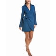 thumbnail image 2 of Cinq à Sept womens  Hunter Wrap Dress, 10, Blue, 2 of 4