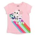 thumbnail image 4 of Dreamworks Gabby's Dollhouse Toddler Girls 2 Pack T-Shirts Toddler to Big Kid, 4 of 5
