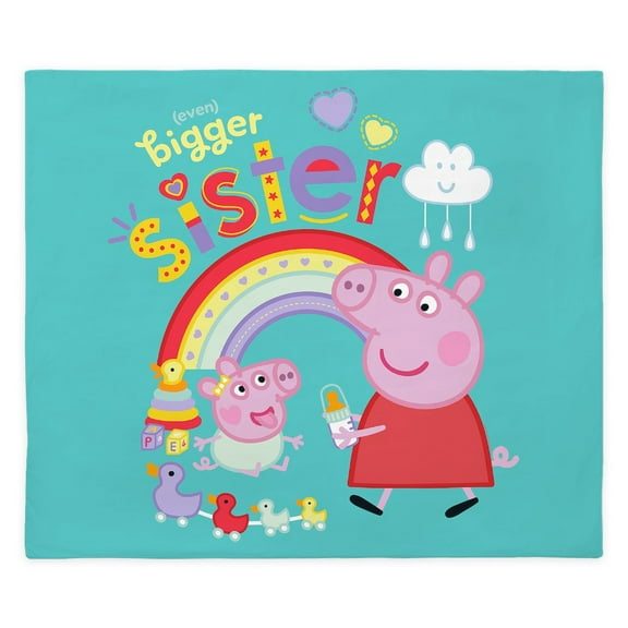 CafePress - Peppa Pig: Even Bigger Sister - King Duvet Cover, Printed Comforter Cover, Unique Bedding,