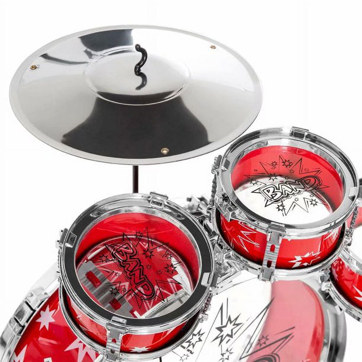 Vebreda Electronic Drum Set 9 Pads, Red