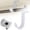 White, variant on Goowood Closet Rod Bracket Ceiling Mount Closet Pole Support Heavy Duty Metal Rod Holder for Wardrobe Curtains Living Room White