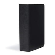 CSB He Reads Truth Bible, Black Leathertouch: Black Letter, Wide Margins, Notetaking Space, Reading Plans, Sewn Binding, Two Ribbon Markers, Easy-To-R (Hardcover)