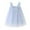 Blue, variant on Zwiiyzr Kids Toddler Baby Girls Layered Tulle Twirl Dress Tie Shoulder Cute Summer Mesh Sequin Star Rainbow Suspenders Skirt for 6 Months-5 Years Baby Clothes Pink