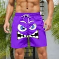 thumbnail image 5 of Xdegoge Men's Graphic Swim Trunks Vibrant Expression Print Quick Dry Summer Beach Shorts Performance Board Shorts with Pockets, 5 of 5