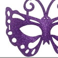 thumbnail image 4 of Xfvqtps Mardi Gras Mask for Women Masquerade Masks Half Face Flash Glitter Butterfly Shape Carnival Mask for Makeup Performance Ball Party Purple, 4 of 5