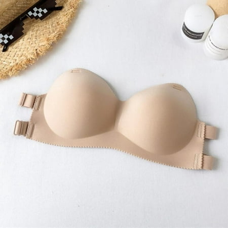 

Clearance Sale Women Invisible Strapless Half Cup Seamless Bras Underwear Sexy Push Up Ladies Lingerie Breathable Bra