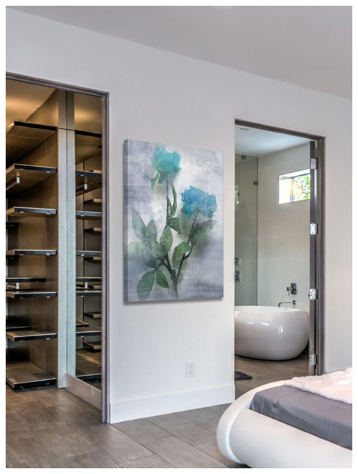 Marmont Hill - "Midnight Blue 2" by Irena Orlov Painting Print on Wrapped Canvas