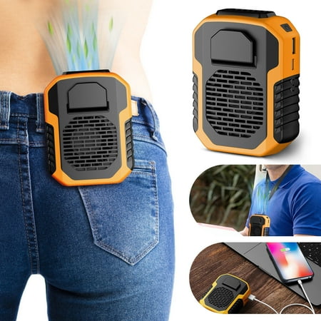 

Portable Waist Clip Fan Hanging Cooling Fan 4000/6000mAh Power Bank Sport Fan US