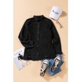 thumbnail image 4 of ABPHQTO Chaqueta vaquera negra con rotos para mujer, 4 of 5