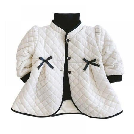 

Little Girls Winter Autumn Cotton Warm Jacket Coat 1-7Y