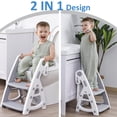 thumbnail image 2 of Asiento para ir al baño y taburete para niños pequeños PRIMLECT Grey, 2 of 7