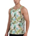thumbnail image 2 of Easygdp Watercolor Palm Tree Men's Tank Top, Sleeveless Muscle T Shirts, Breathable, Quick-Dry, Loose for Gym, Running, Fitness - Large, 2 of 9