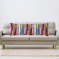 thumbnail image 5 of Rainbow Color Body Pillow Cover,Multicolored Expressionist Work of Art Vibrant,Long Pillowcase with Zipper Farmhouse Soft Cushion Covers Decorative Bedding Pillow Cases for Couch,Sofa 20"x54", 5 of 6