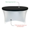 thumbnail image 3 of Stretch Spandex 6 ft Round Table Topper/Cap Black, 3 of 4