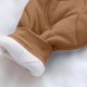 thumbnail image 5 of Pantalones largos de invierno para niños, de color liso, con cintura elástica y deportivos, ideales para uso casual, de poliéster, unisex., 5 of 5