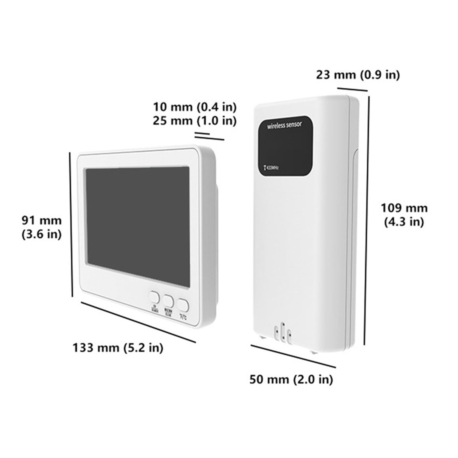 Wireless Weather Station with 328ft Range, Digital Thermometer Hygrometer