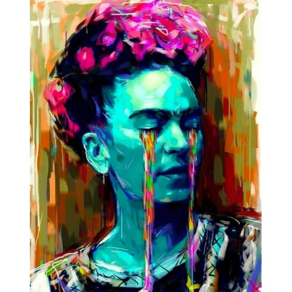 Frida Kahlo - TEARS Art Poster (24x36 Poster)