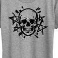thumbnail image 3 of Instant Message - Skull And Stars - Women's Short Sleeve Graphic T-Shirt, 3 of 6