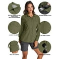 thumbnail image 3 of liyiyiyia Long Sleeve Fishing Shirts Women UPF Uv Sun Protection Shirts for Casual Work Safari Travel Cool Quick Dry Blouse, 3 of 7