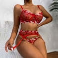 thumbnail image 6 of HUPOM Girls Panties Underwear Briefs Casual Belt Elastic Waist Red XL, 6 of 8