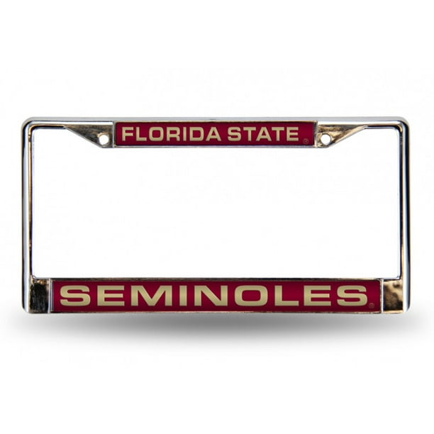 NCAA Florida State Seminoles Cadre de Plaque Chromée Découpé au Laser