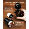 thumbnail image 3 of Single Serve Coffee Maker 2.0, Hot and Iced Coffee Machine for K Cup Pods & Ground Coffee, 6 to 14 oz Brew Sizes, 50 oz Removable Water Tank, Bold Brew Setting, Stainless Steel, Black, 3 of 6
