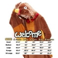 thumbnail image 7 of SWEETXIN Adult Halloween One-Piece Pajamas turkey Cosplay Costume Suit for Women and Men SizeXL, 7 of 7