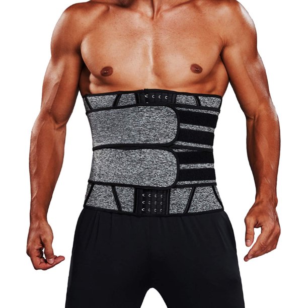 VASLANDA Men Sauna Waist Trimmer Sport Workout Fitness AB