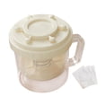 thumbnail image 3 of Colador de yogur griego con tapa. Yogur espeso y cremoso. Separador de suero casero. Soja. Beige, 3 of 9