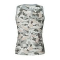 thumbnail image 4 of XIYON Tank Tops For Women Sleeveless Camouflage Print Crew Neck Tank Top Slim Fit Trendy Fashion Clothes, 4 of 5