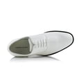 thumbnail image 6 of Ferro Aldo George MFA19690 Mens Formal Classic Lace Up Tuxedo Oxford Dress Shoes, in Tuxedo White, Men's Size 8.5, 6 of 8