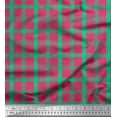 thumbnail image 1 of Soimoi polyester Crepe Fabric Check Check Print Fabric by Yard 42 Inch Wide, 1 of 5