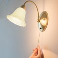 thumbnail image 4 of Tombra de lámpara Mesa de vidrio Sombra de luz Retro Techo Lámpara Lámpara E27 Cubierta de luz, 4 of 7