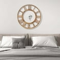 thumbnail image 2 of Costway 16 Inch Silent Wall Clock with Classic Frame Classic Roman Number Glass Cover, 2 of 7