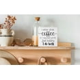 thumbnail image 3 of Zomyto 5x5 IN I Either Drink Coffee Or I Say Bad Words Funny Rustic Coffee Wooden Box Sign, 3 of 7