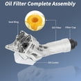 thumbnail image 4 of No.11428580414 Conjunto de Carcasa del Filtro de Aceite de Aluminio Mejorado para BMW 230i 330i 430i 530e 530i 2021-2025 Enfriador de Aceite con Junta para BMW X3 X4 Z4 20-24 No.11428651710, 4 of 7