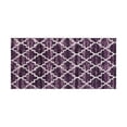 thumbnail image 4 of Better Trends 30" x 50" Rectangle Bathroom Rug, 100% Cotton, Soft, Water Absorbent, Non-Slip Bath Mat, Machine Washable, Rugs for Bathroom, Vanity, Shower, Tub – Savio Collection - Purple, 4 of 5