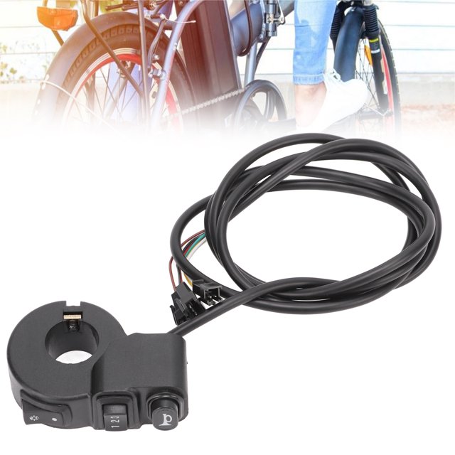 Spptty Vélo Électrique Pouce Papillon Vélo Vitesse Régulateur Accélérateur Partie de Conversion pour Tricycle de Vélo Électrique, Vélo Électrique Pouce Papillon, Vélo Pouce Papillon