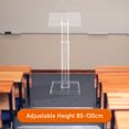 thumbnail image 4 of 31.50-51.18 inch Height Adjustable Podium, Exhibition Speech Stand, Acrylic Transparent Welcome Lifting Platform, 4 of 9