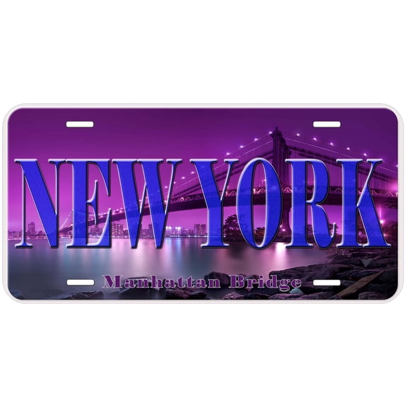 Manhattan Bridge New York Novelty Car Auto License Plate